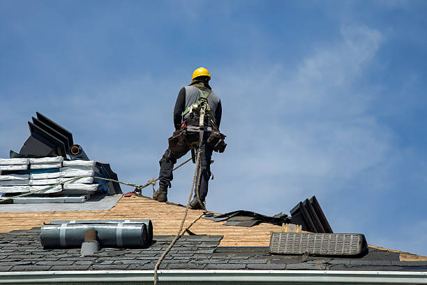 Professional Flat Roof Repair technician working in Kaufman, TX